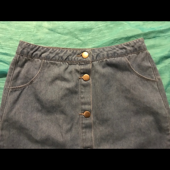 Velvet Heart Small Denim A-line Skirt Juniors - Picture 3 of 5